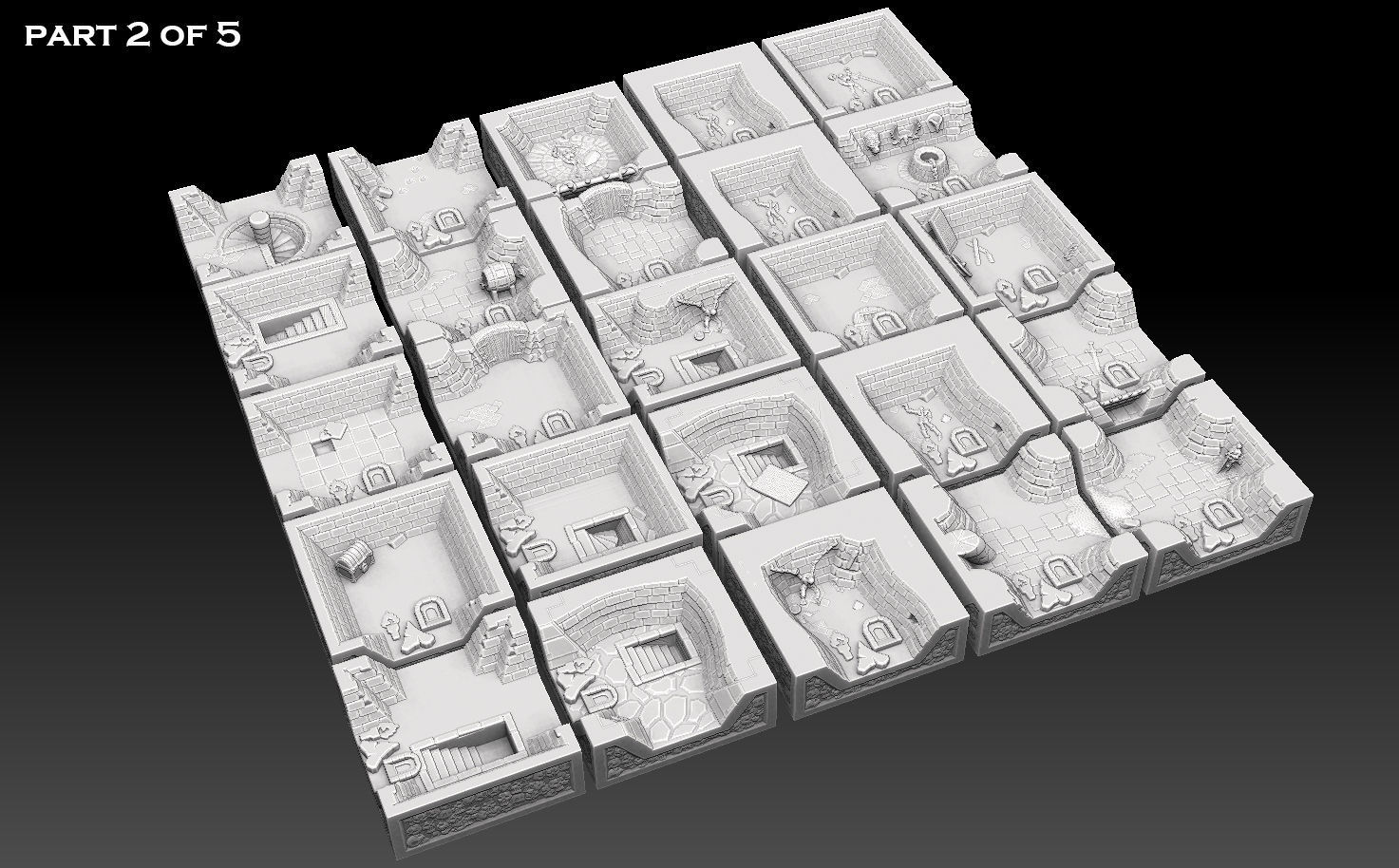 Dungeonquest Revised Edition 3d Tileset 3D print model_8