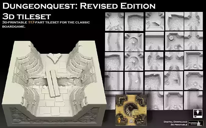 Dungeonquest Revised Edition 3d Tileset