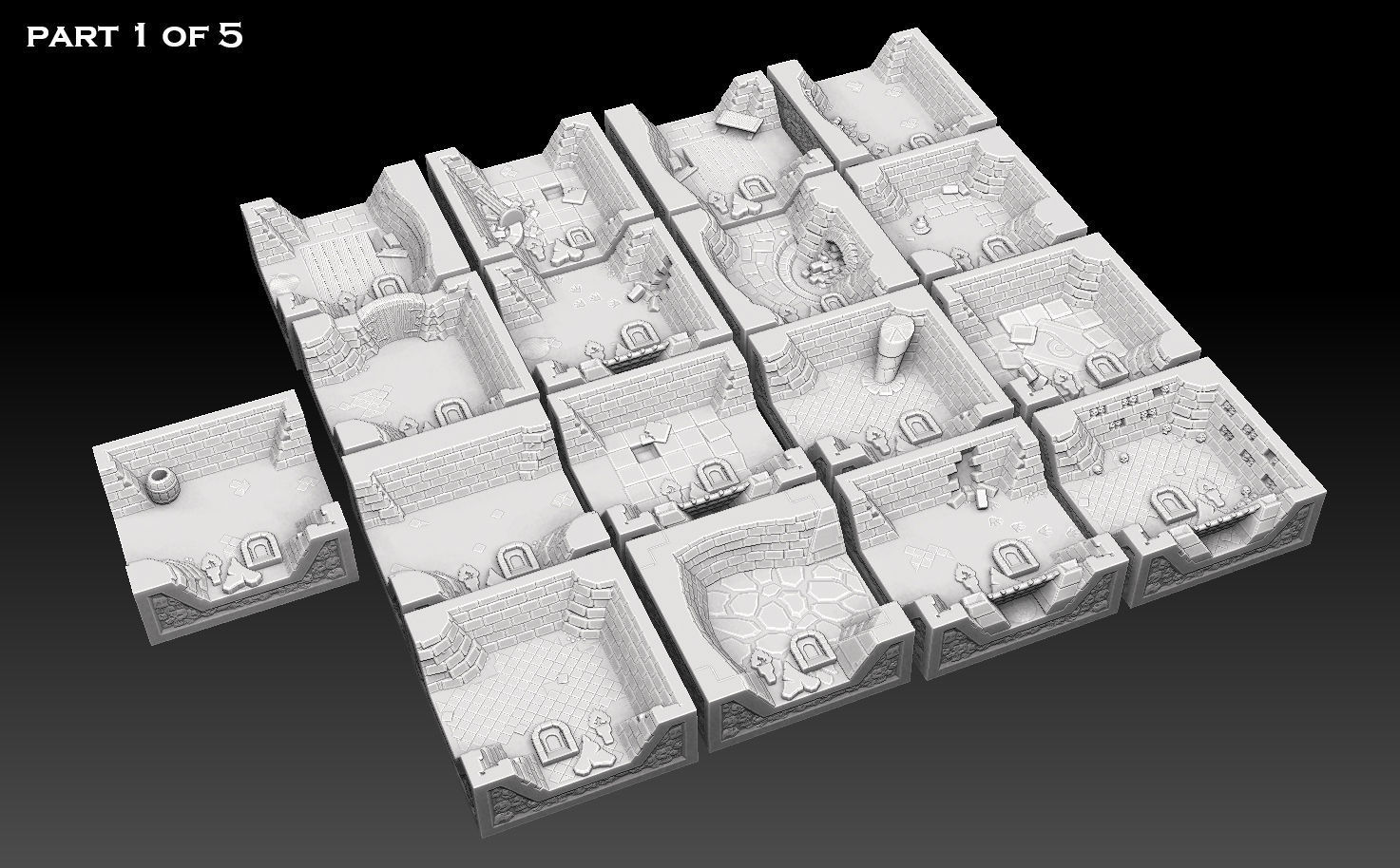 Dungeonquest Revised Edition 3d Tileset 3D print model_6