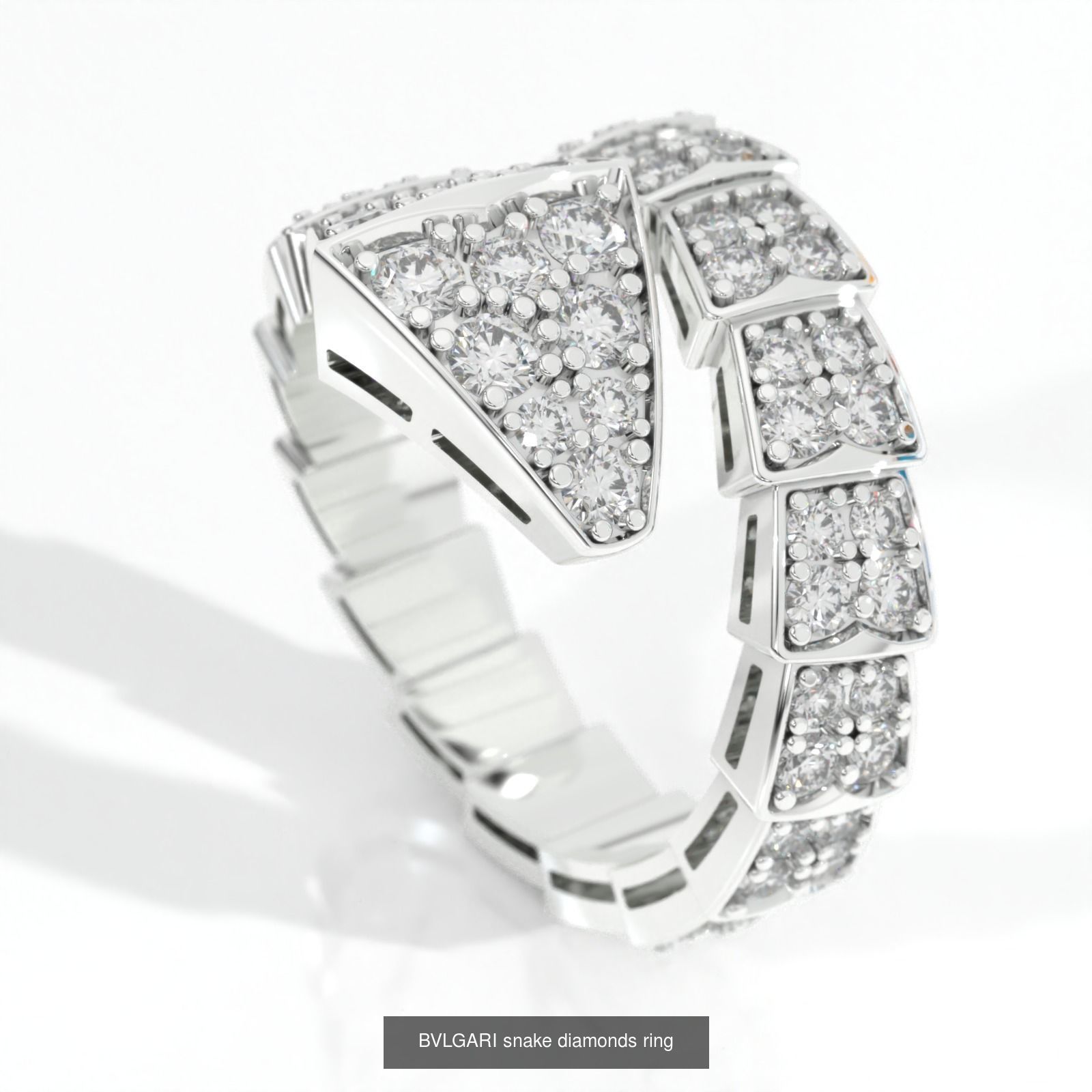 BVLGARI snake diamonds rins 3D Model Collection_1