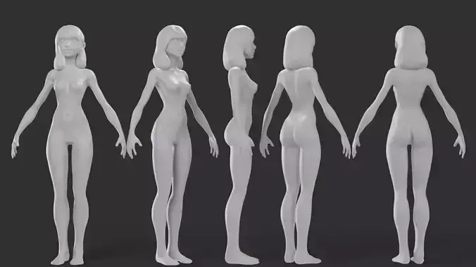 Stylized Girl Basemesh