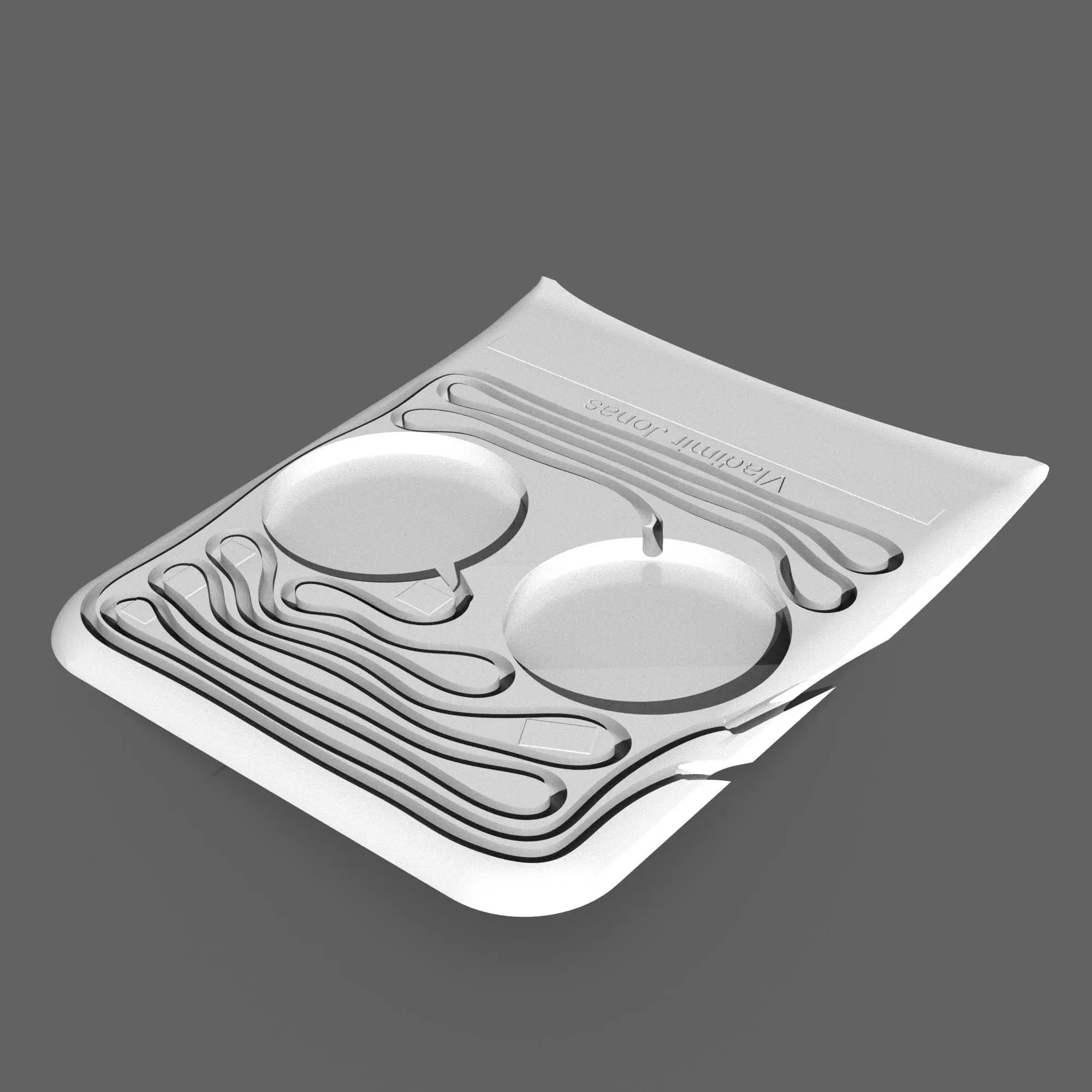 Pad for two MagSafe chargers in Jazz 3D print model_0