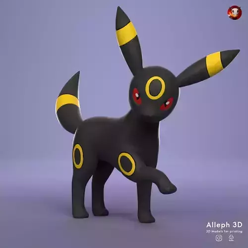 Pokemon umbreon 3D print model