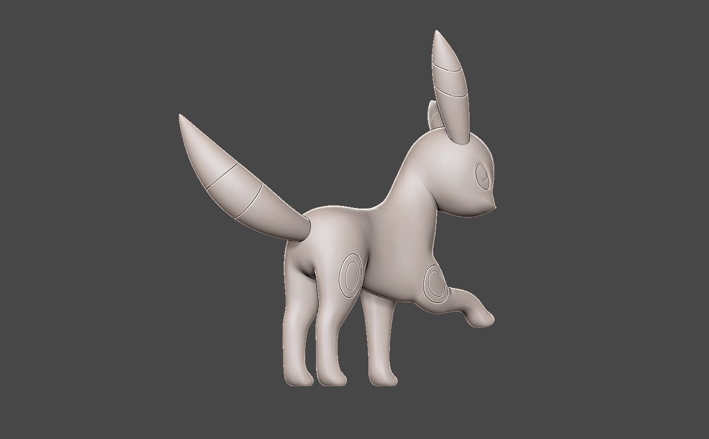 Pokemon umbreon 3D print model_8