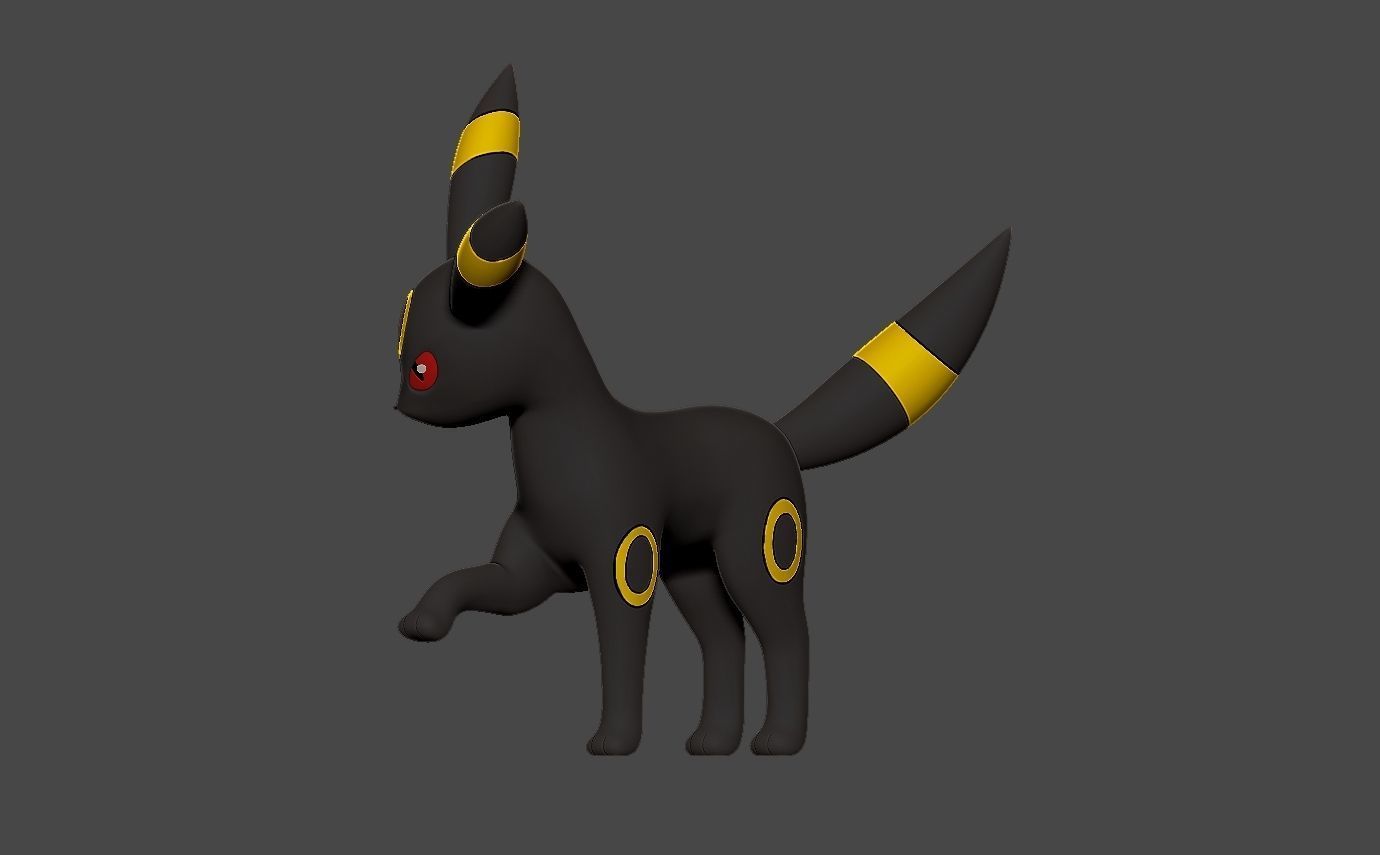 Pokemon umbreon 3D print model_3