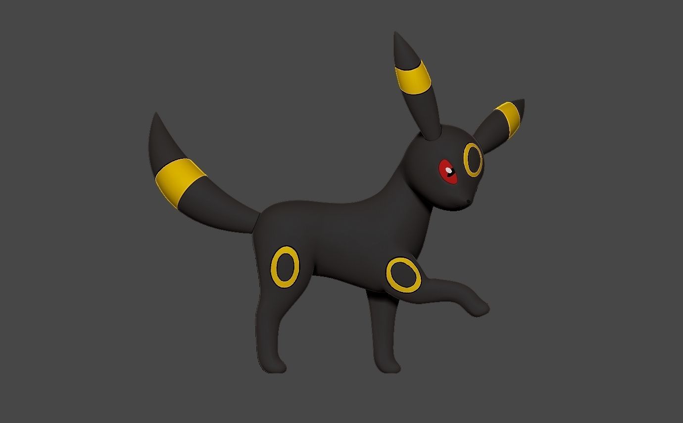 Pokemon umbreon 3D print model_9