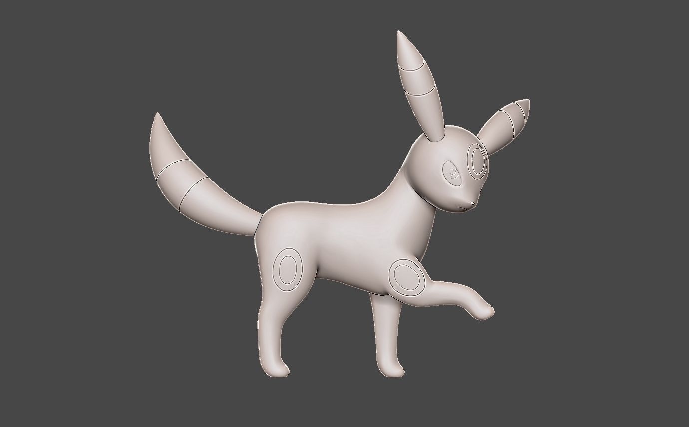 Pokemon umbreon 3D print model_10