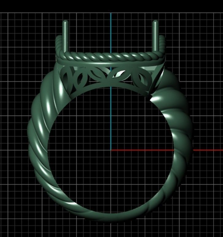 Woven Ring 3D print model_9