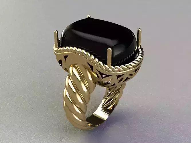 Woven Ring 3D print model