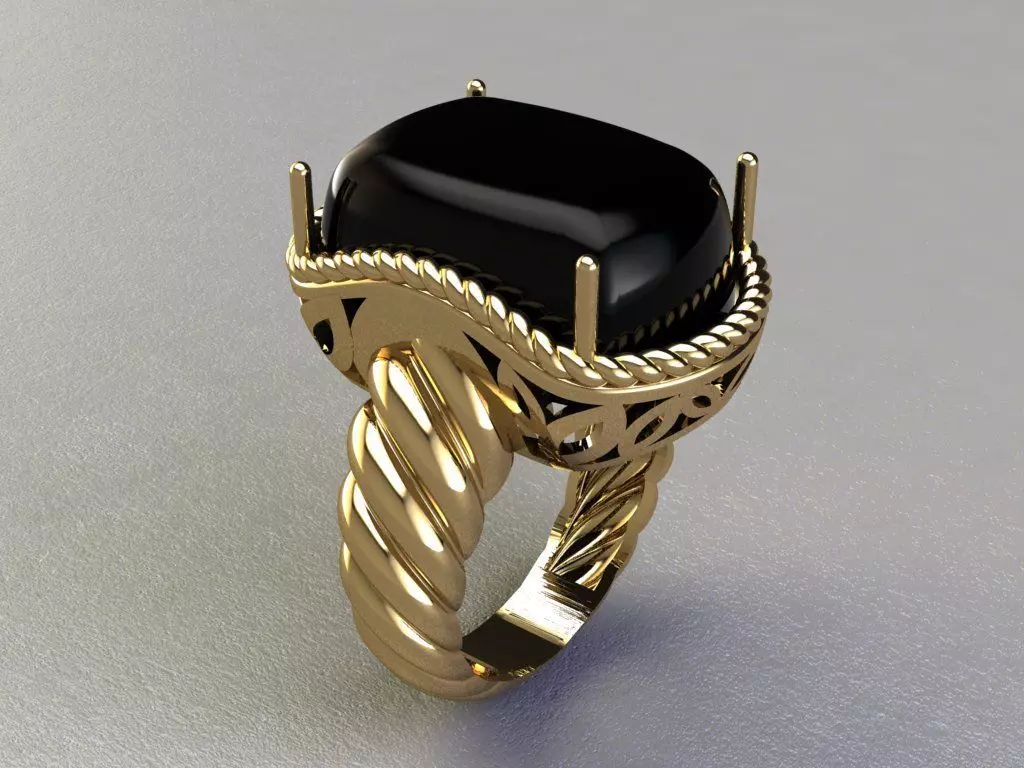 Woven Ring 3D print model_0