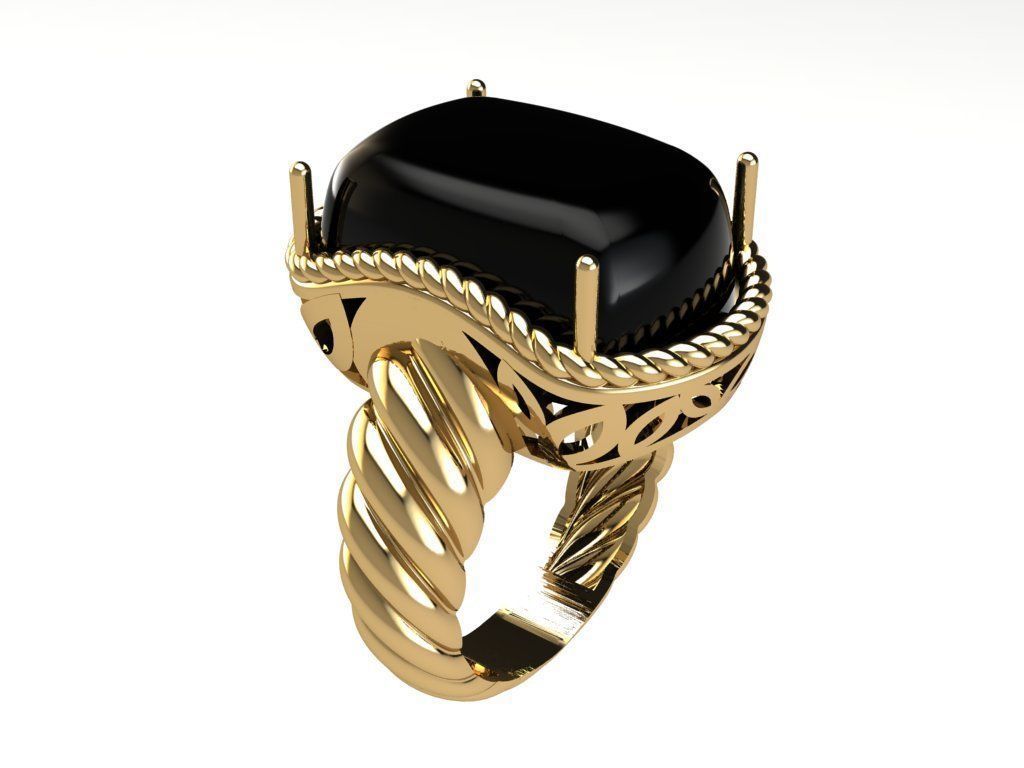 Woven Ring 3D print model_1