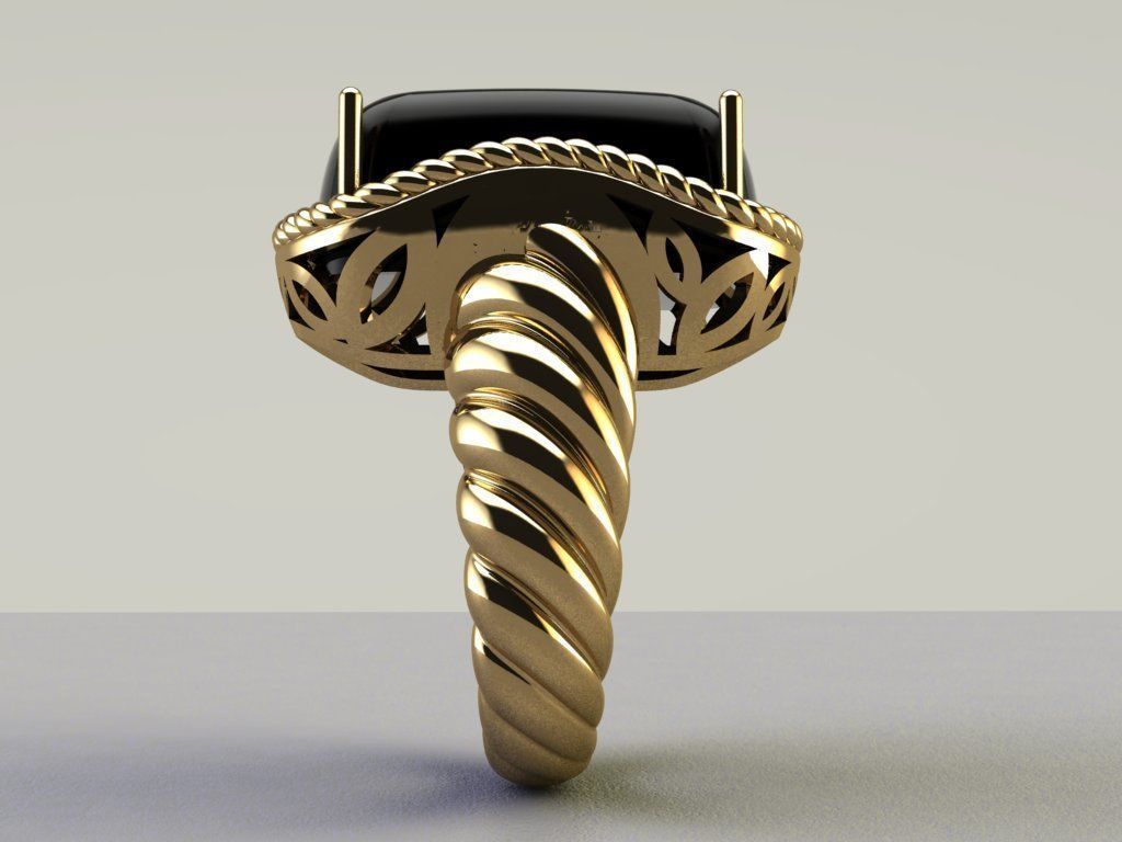 Woven Ring 3D print model_5