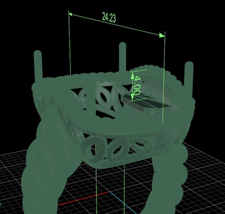 Woven Ring 3D print model_11