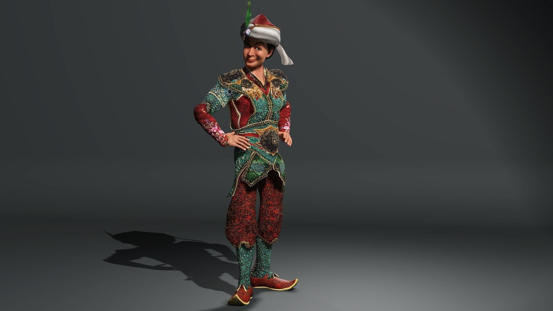 Prince High quality character full Rigged and Animated  3D model_4