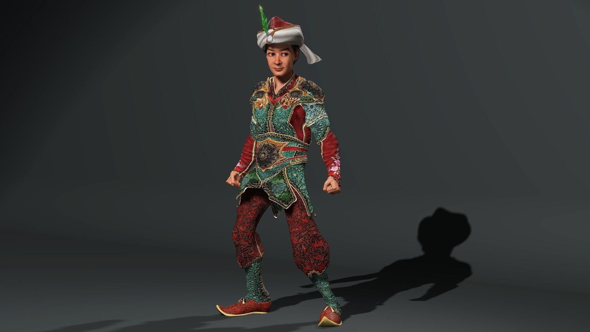 Prince High quality character full Rigged and Animated  3D model_7