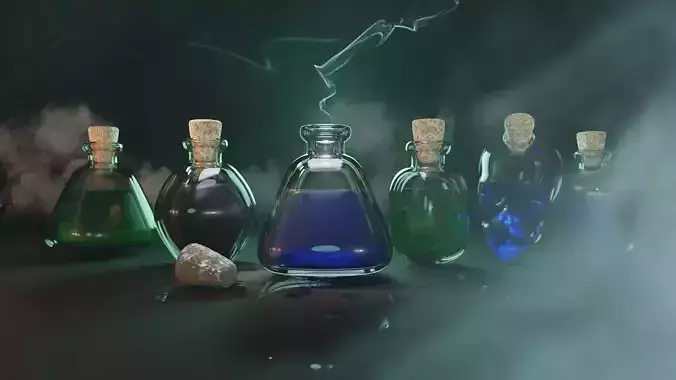 Wizard Magic Potion Bottles SET 1