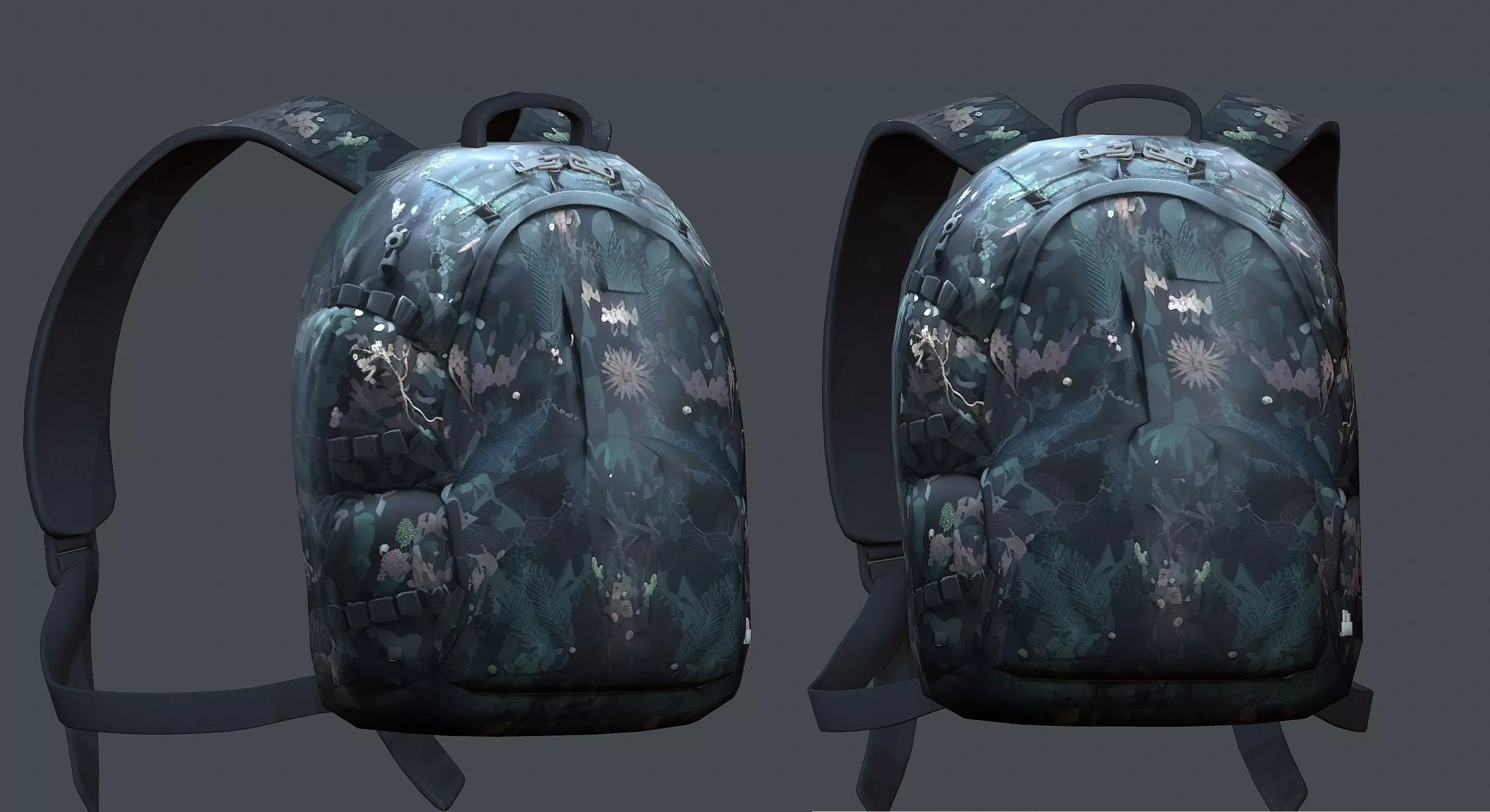 Backpack Camping Generic military human bag storqge baggage 3D model_0