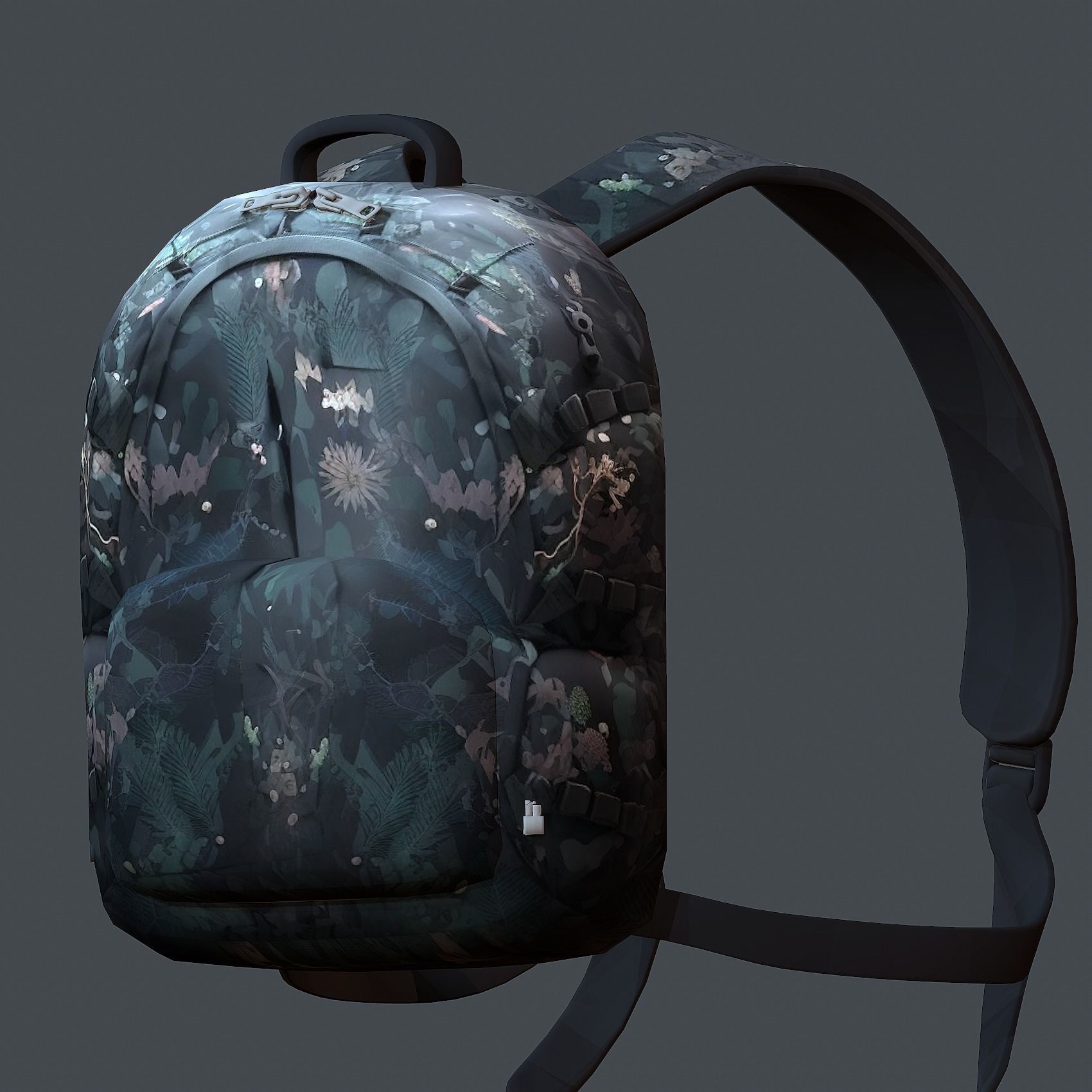 Backpack Camping Generic military human bag storqge baggage 3D model_3