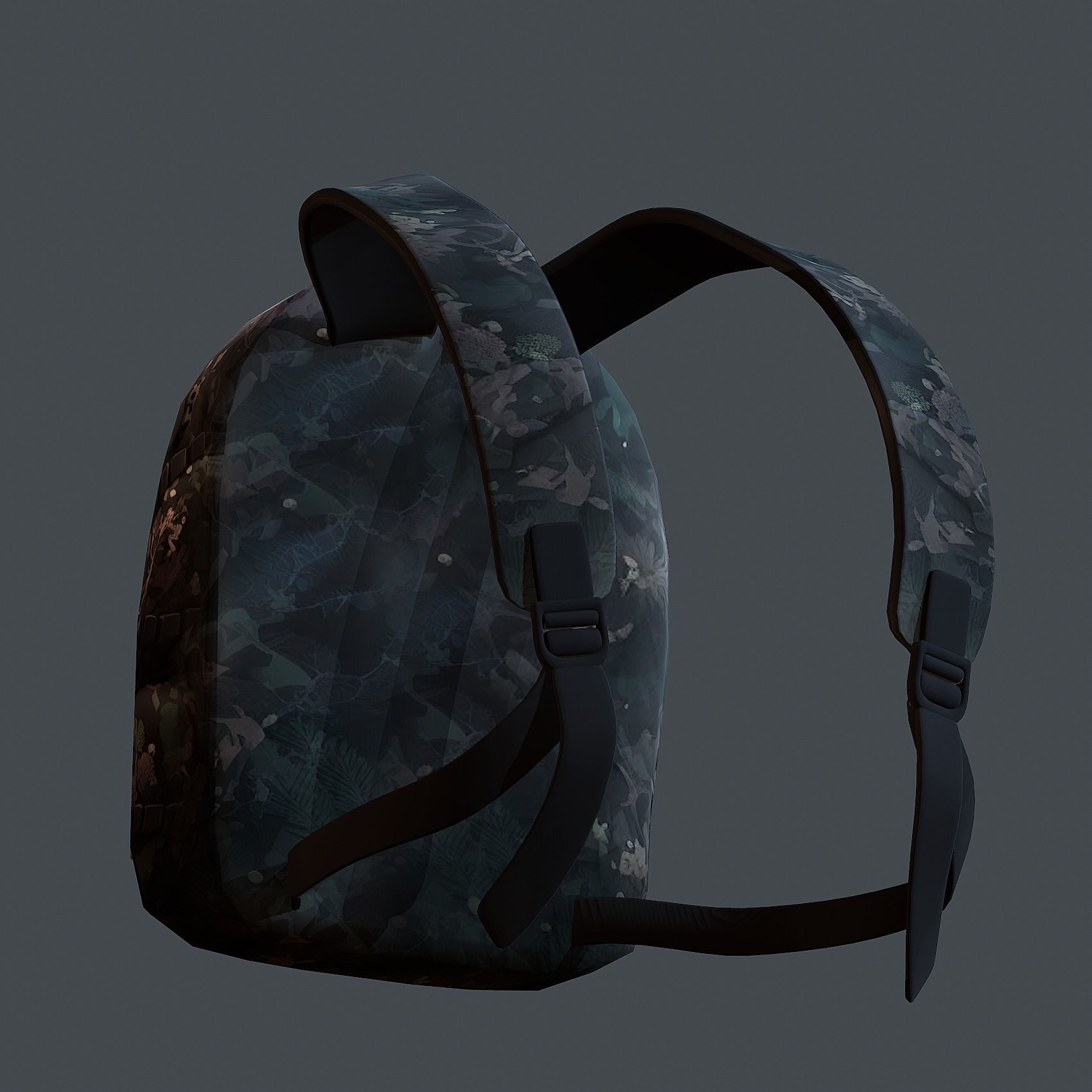 Backpack Camping Generic military human bag storqge baggage 3D model_7