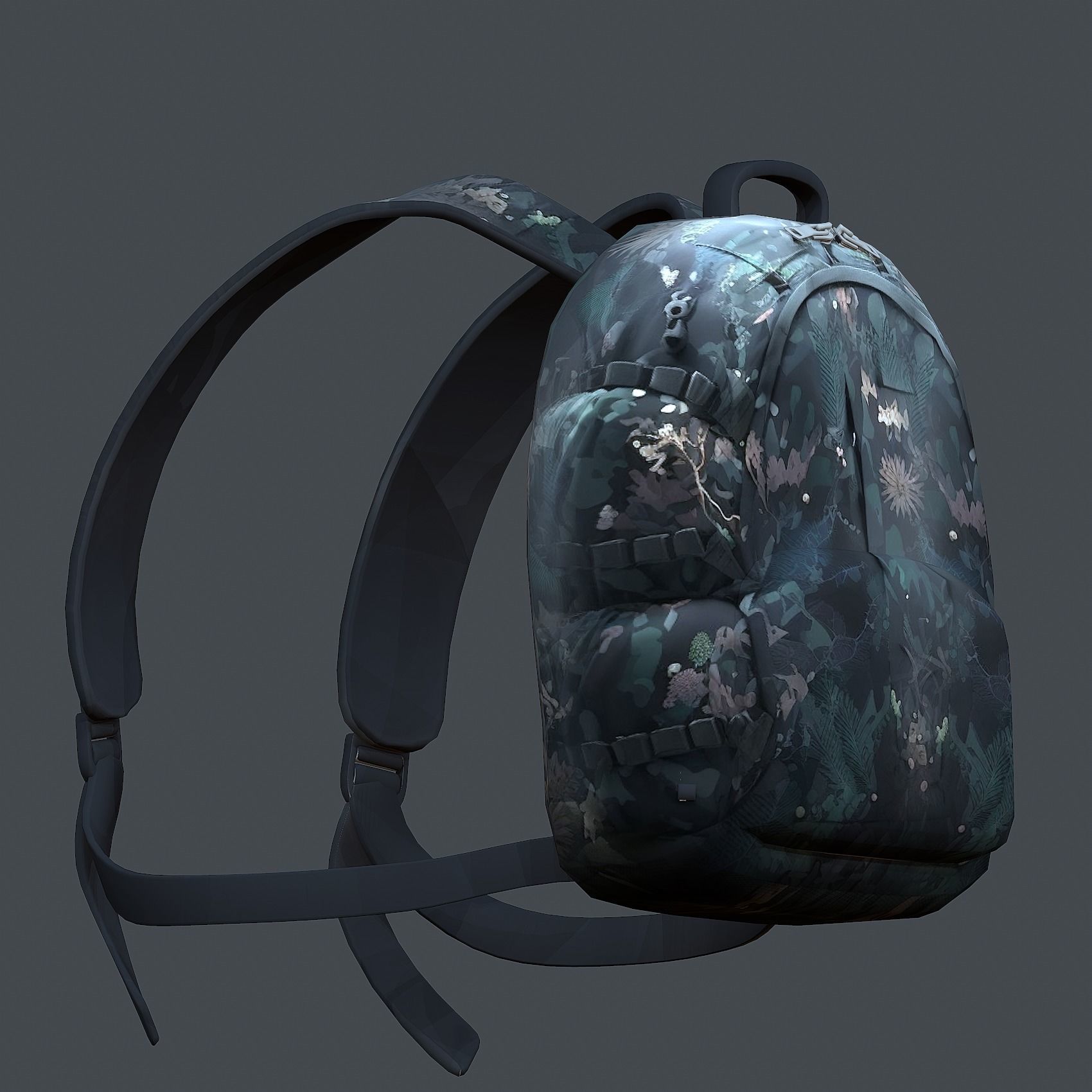 Backpack Camping Generic military human bag storqge baggage 3D model_5