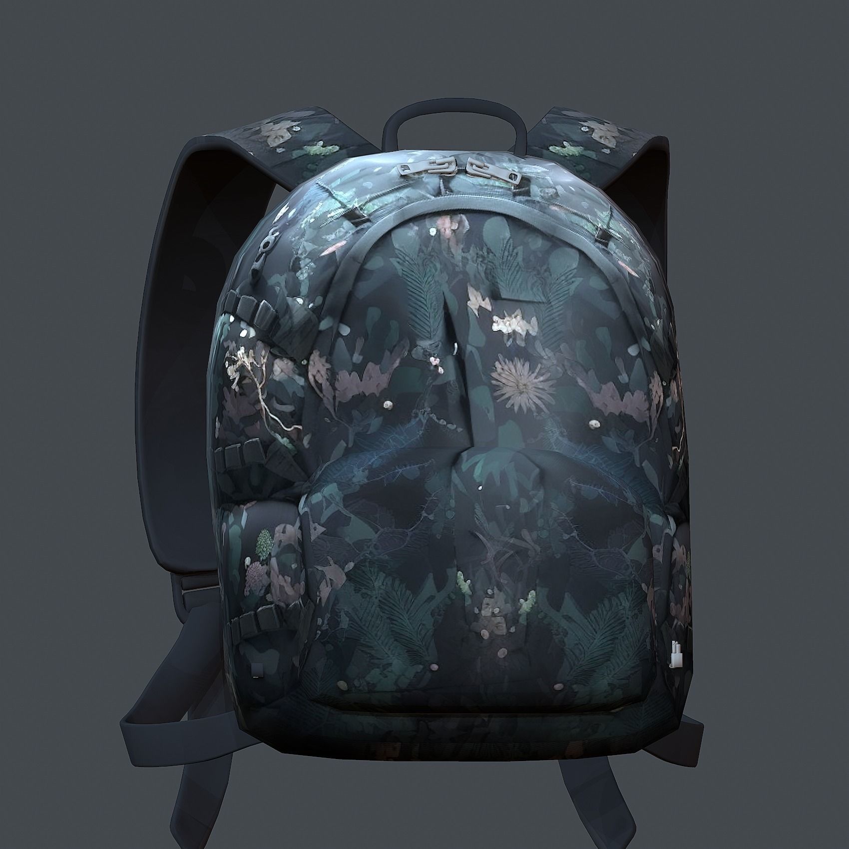 Backpack Camping Generic military human bag storqge baggage 3D model_2