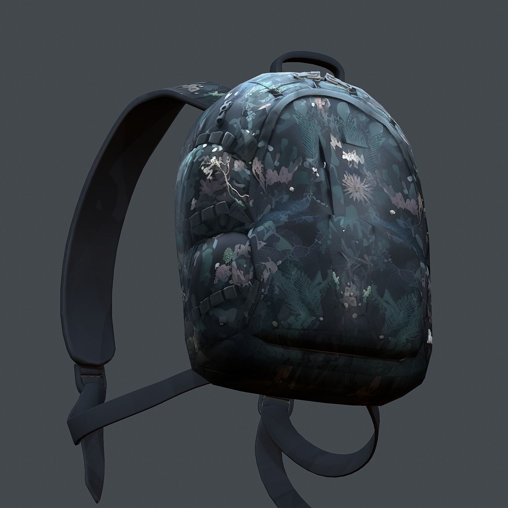 Backpack Camping Generic military human bag storqge baggage 3D model_4