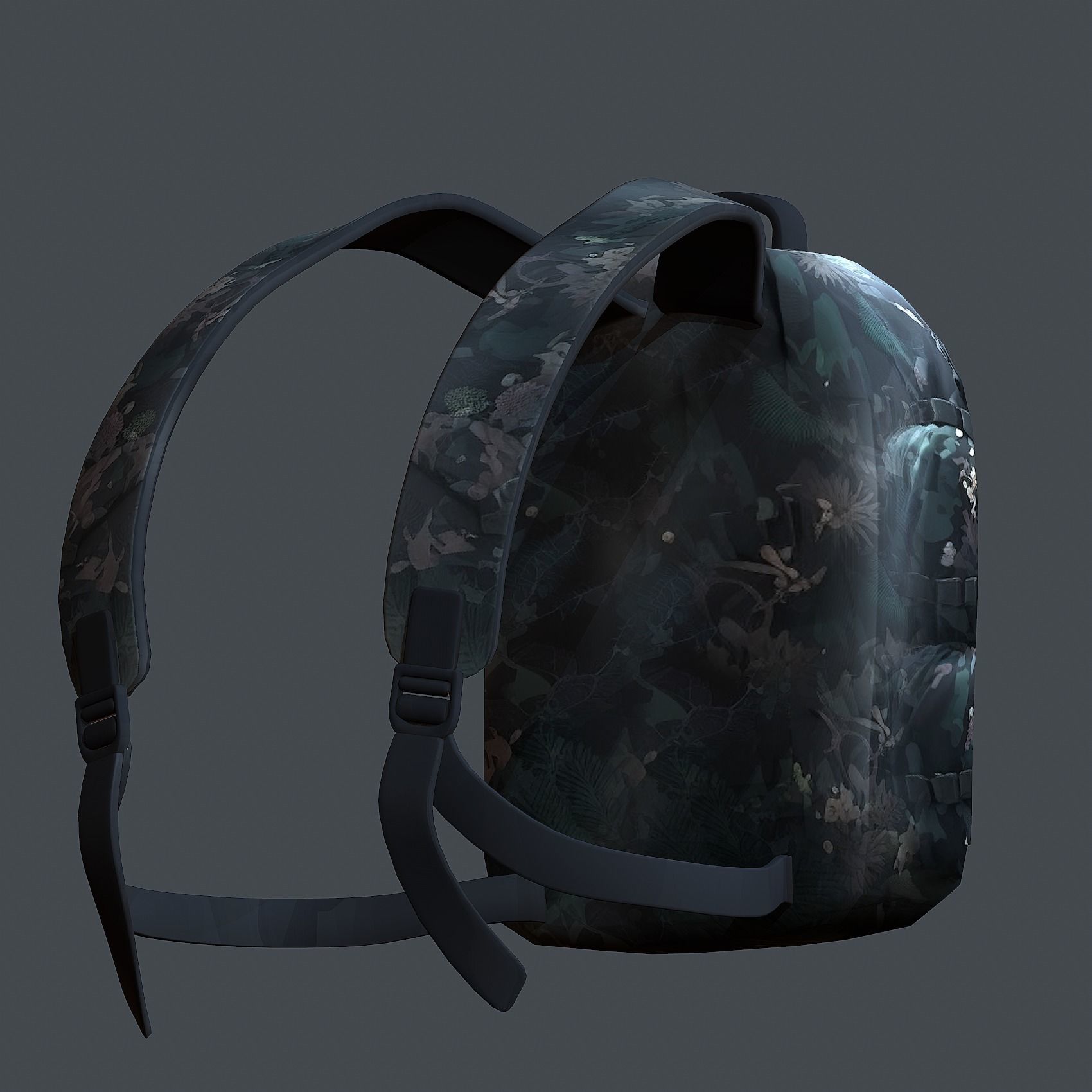 Backpack Camping Generic military human bag storqge baggage 3D model_6
