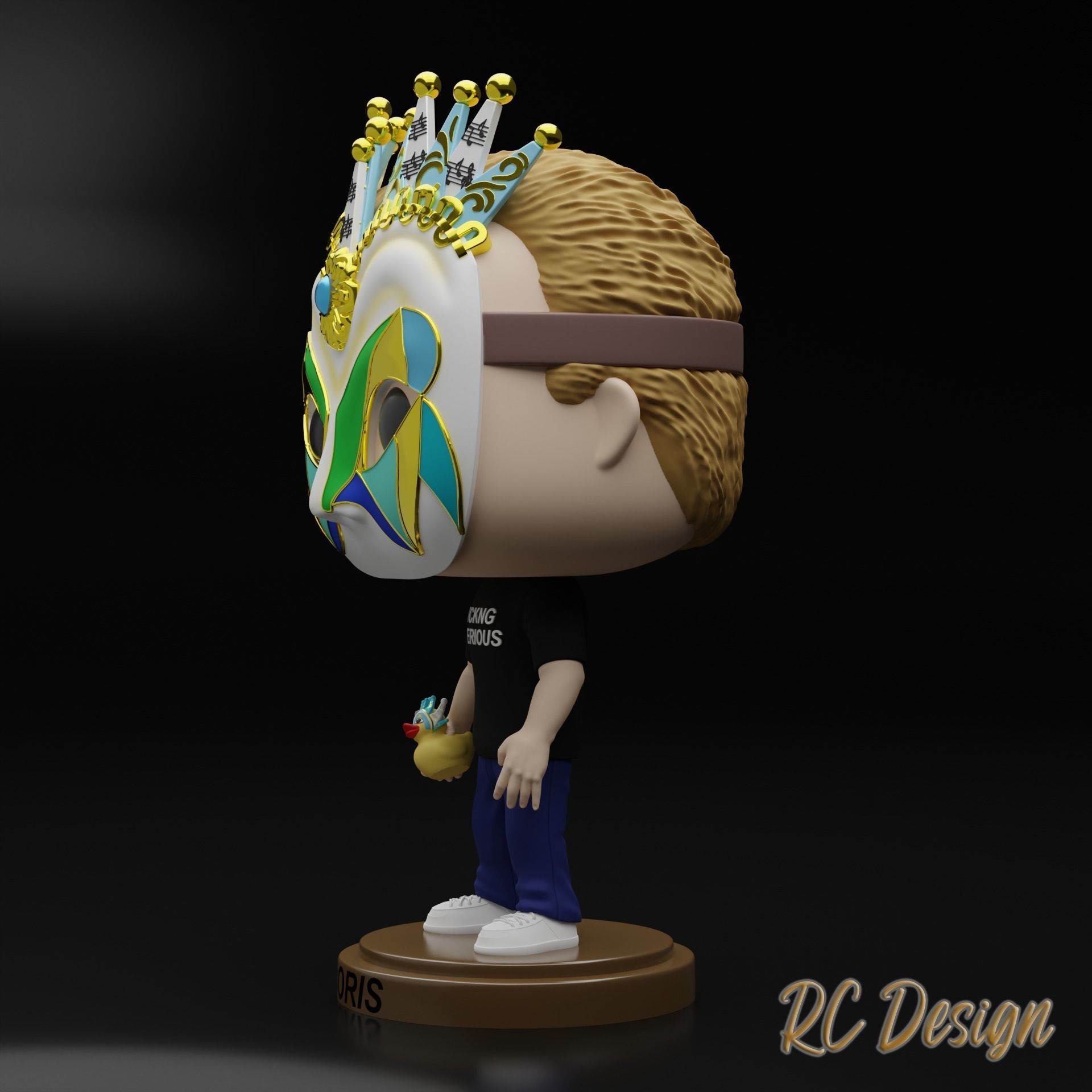 Funko Pop Boris Brejcha 3D print model_1