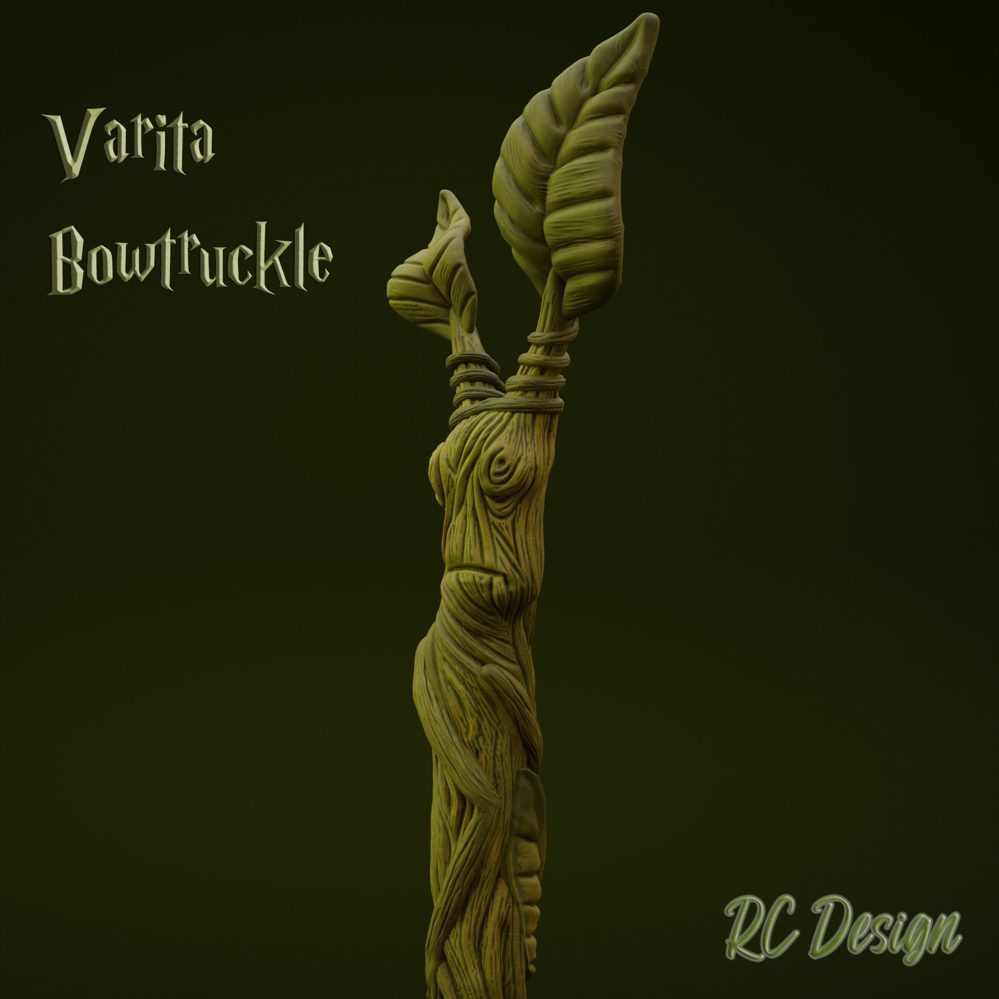 Wand Bowtruckle Harry Potter 3D print model_2