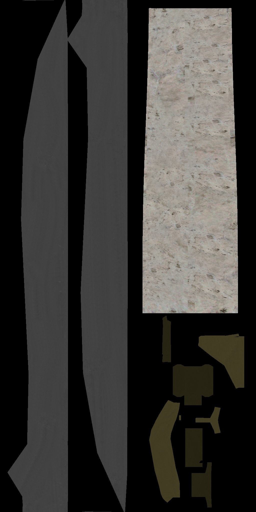 Half Leaf Sword Free 3D model_6