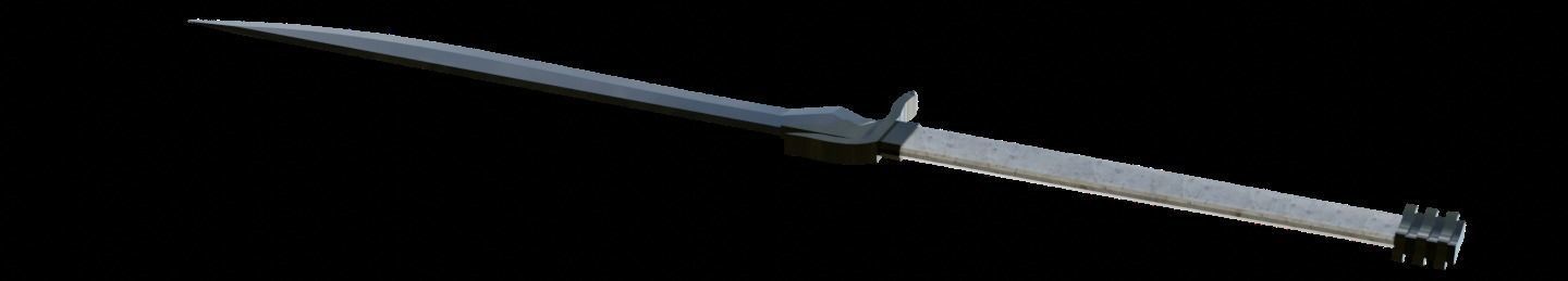 Half Leaf Sword Free 3D model_2