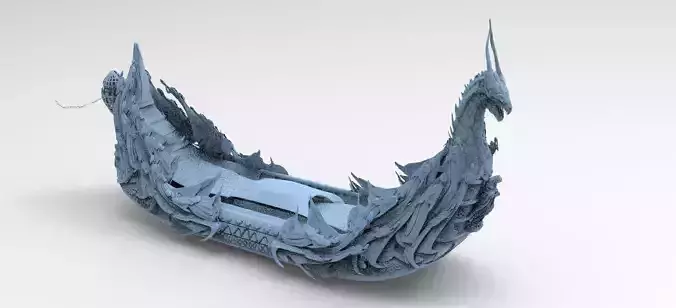 Kharon the Ferryman boat 1 3D model