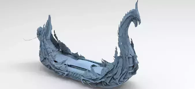 Kharon the Ferryman boat 2 3D model
