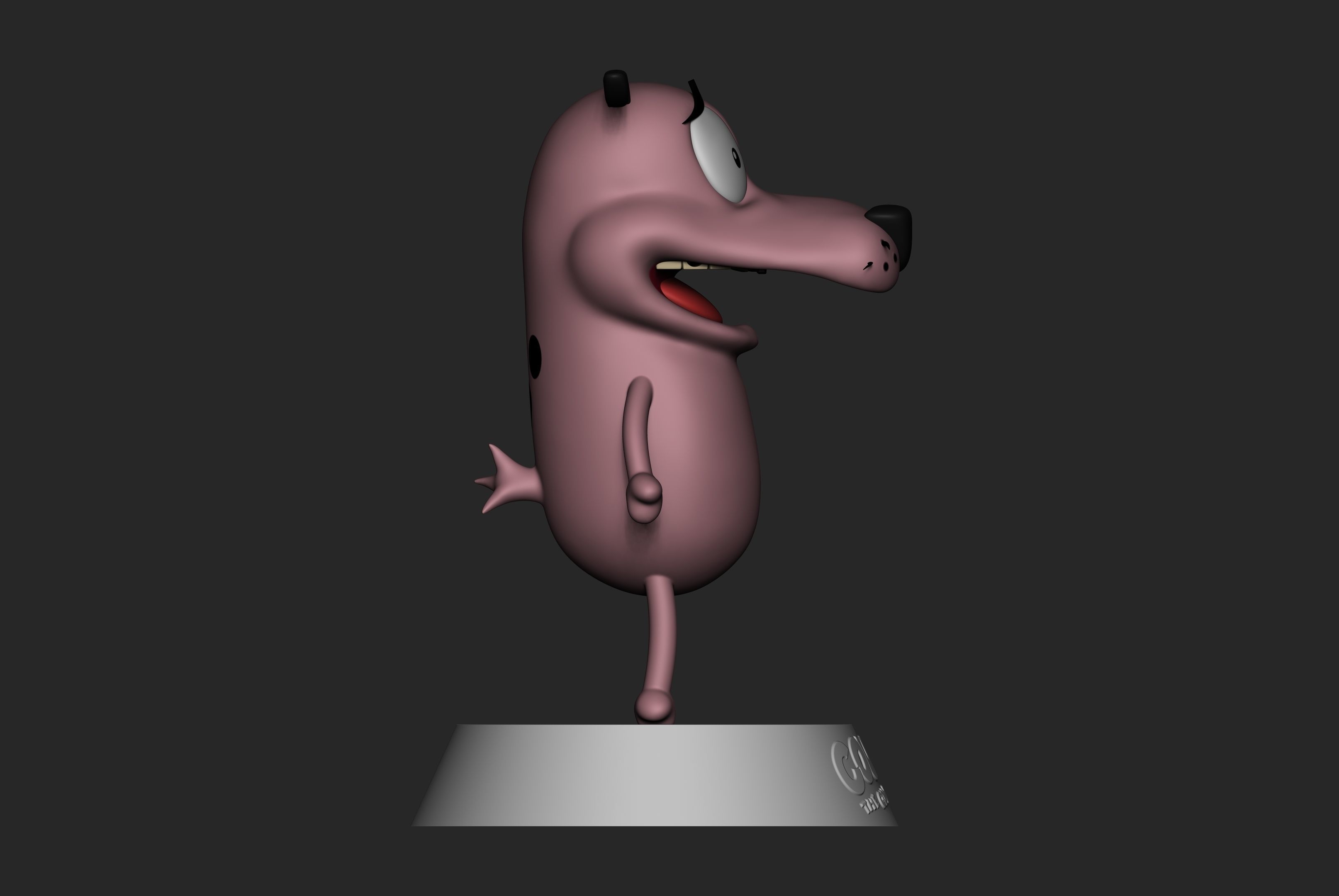 Courage the Cowardly Dog - Fan Art 3D print model_7