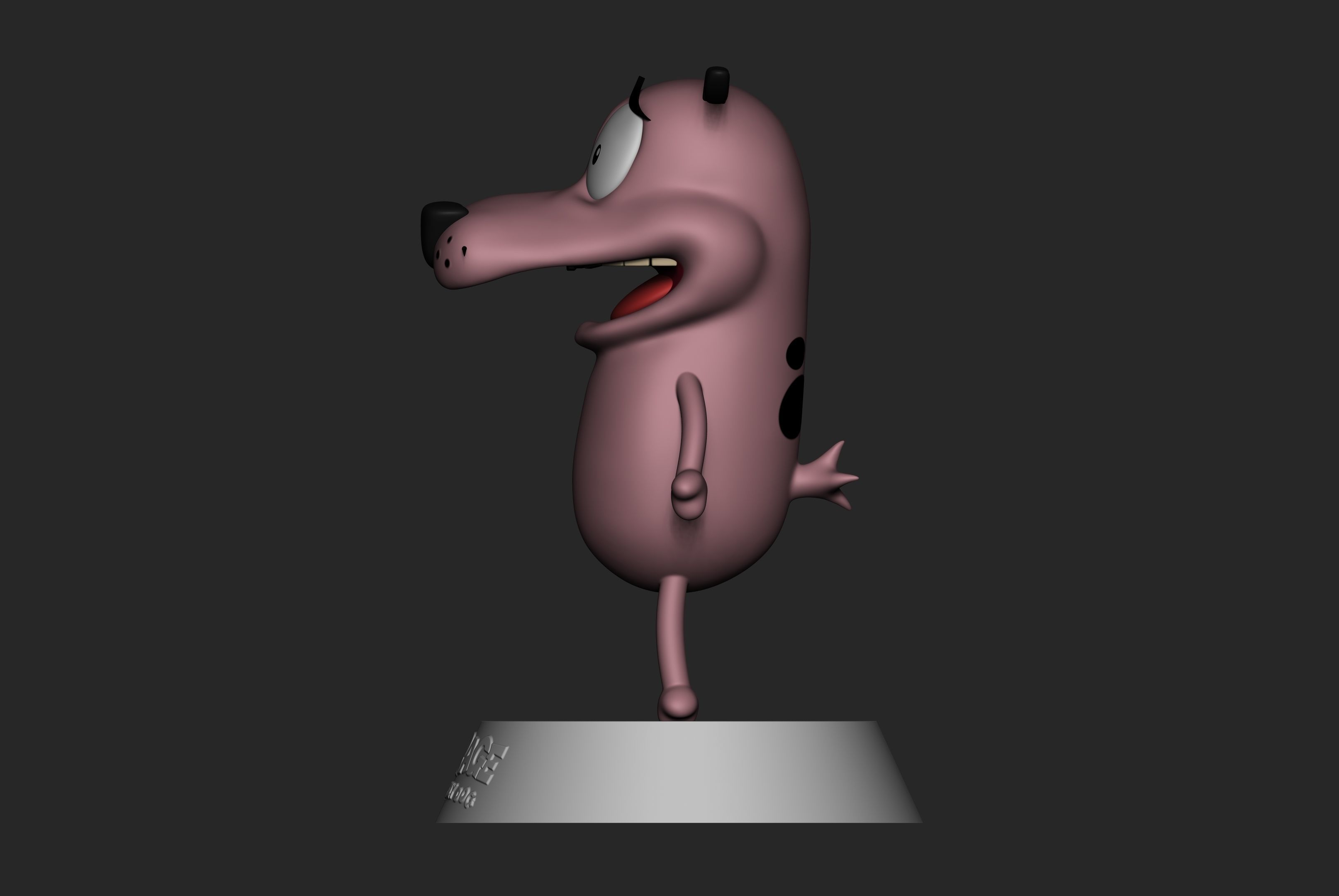 Courage the Cowardly Dog - Fan Art 3D print model_6