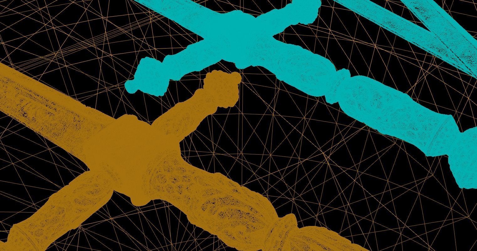 Ornate Long Sword Nanite 3D model_2