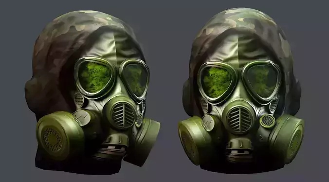 Helmet 3d model military combat Military Low-poly