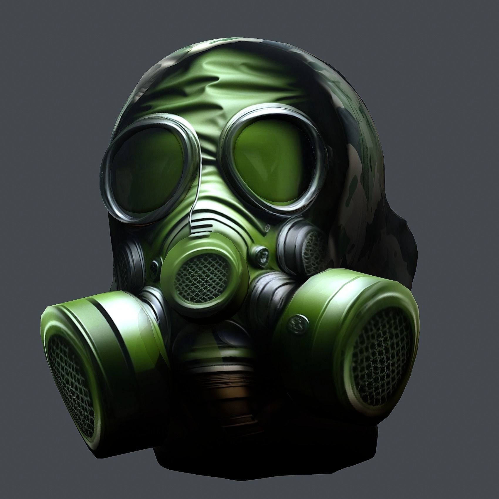 Helmet 3d model military combat Military Low-poly Low-poly 3D model_5