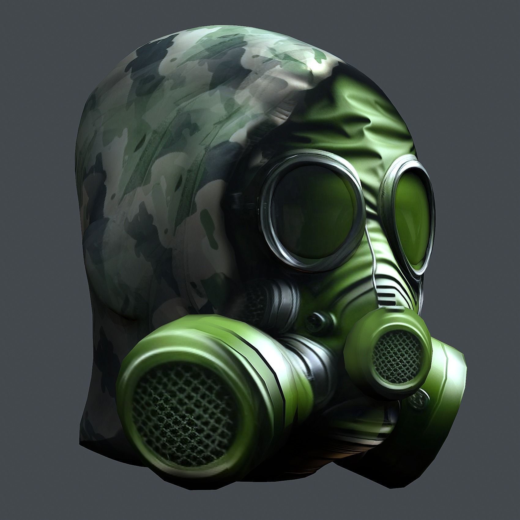 Helmet 3d model military combat Military Low-poly Low-poly 3D model_6