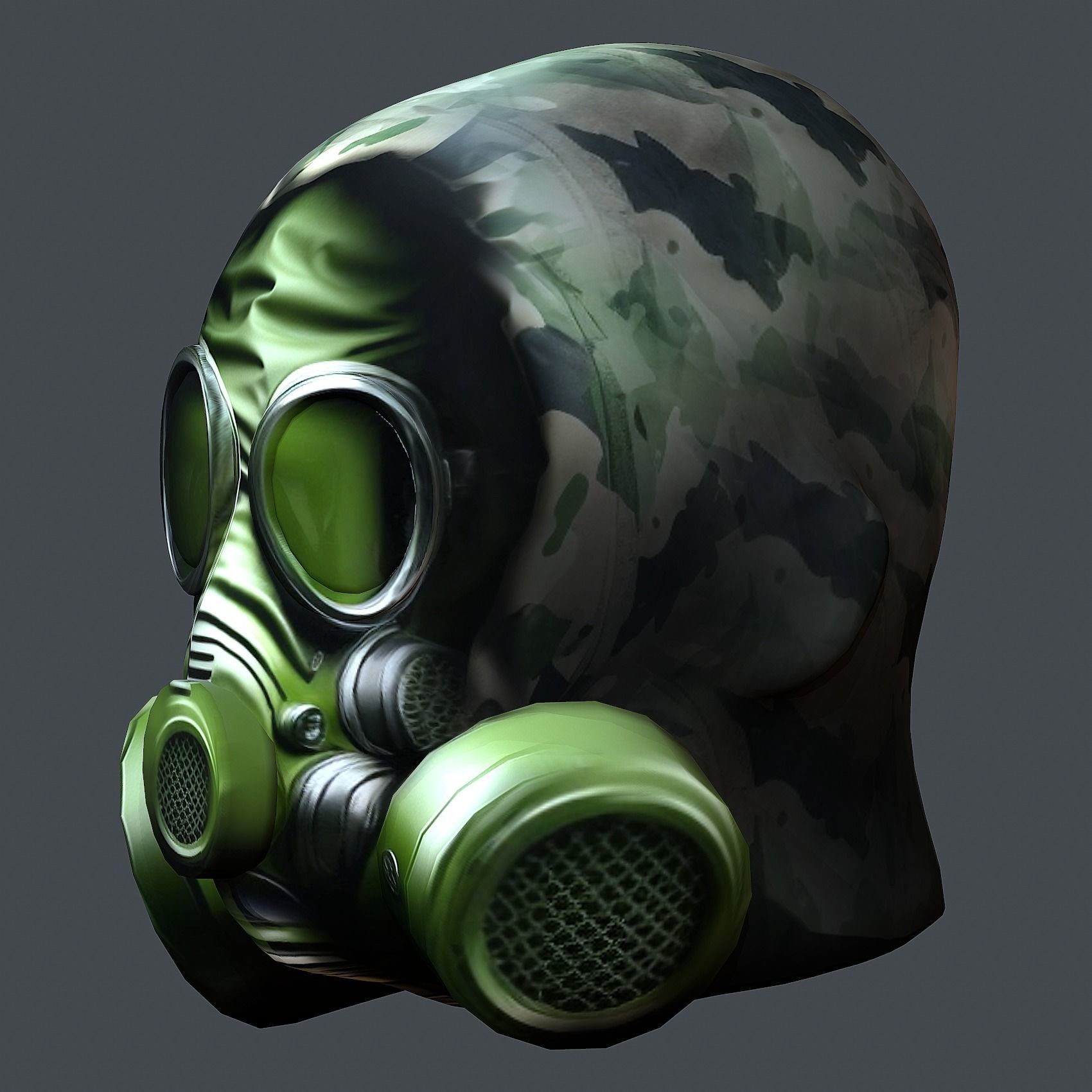 Helmet 3d model military combat Military Low-poly Low-poly 3D model_9