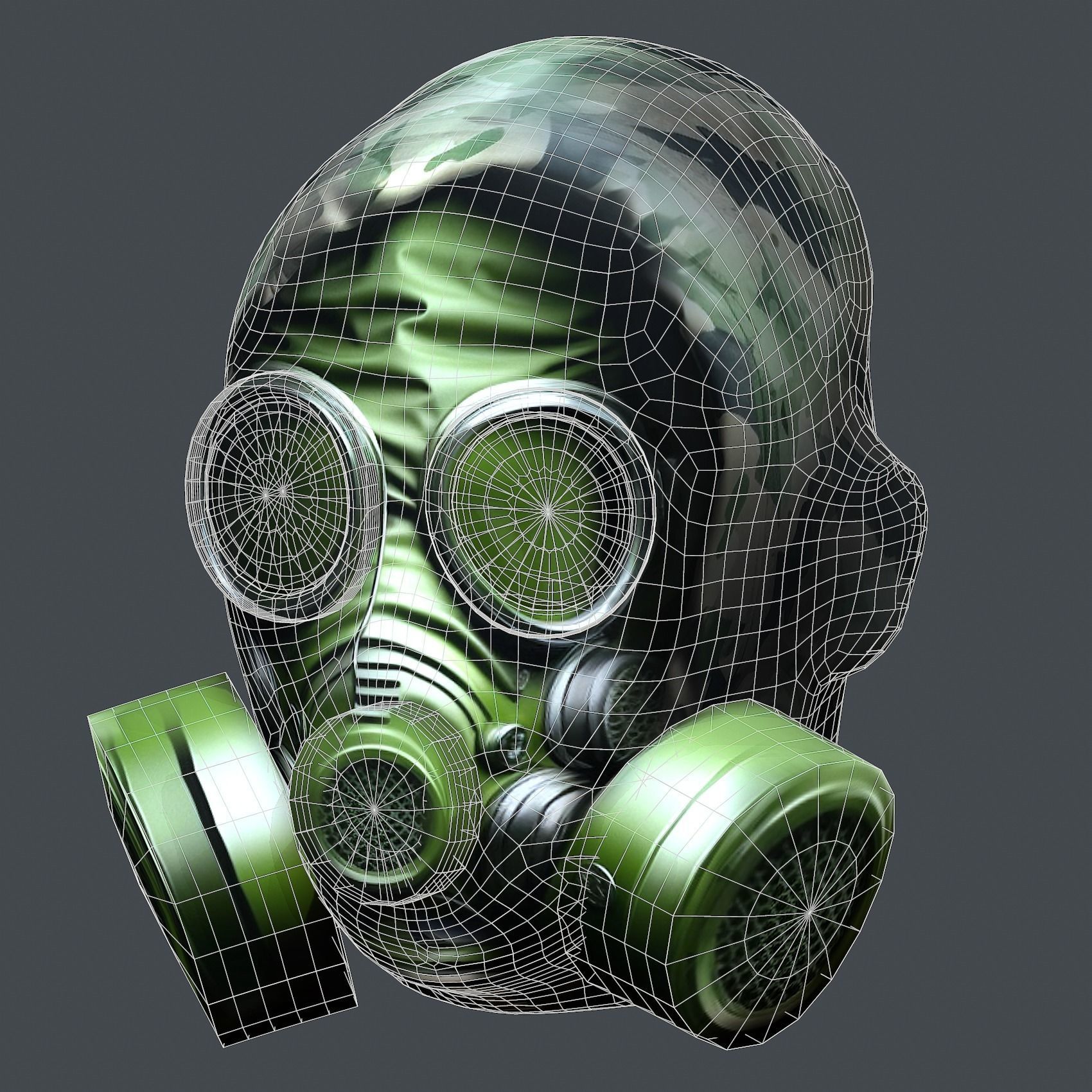 Helmet 3d model military combat Military Low-poly Low-poly 3D model_11