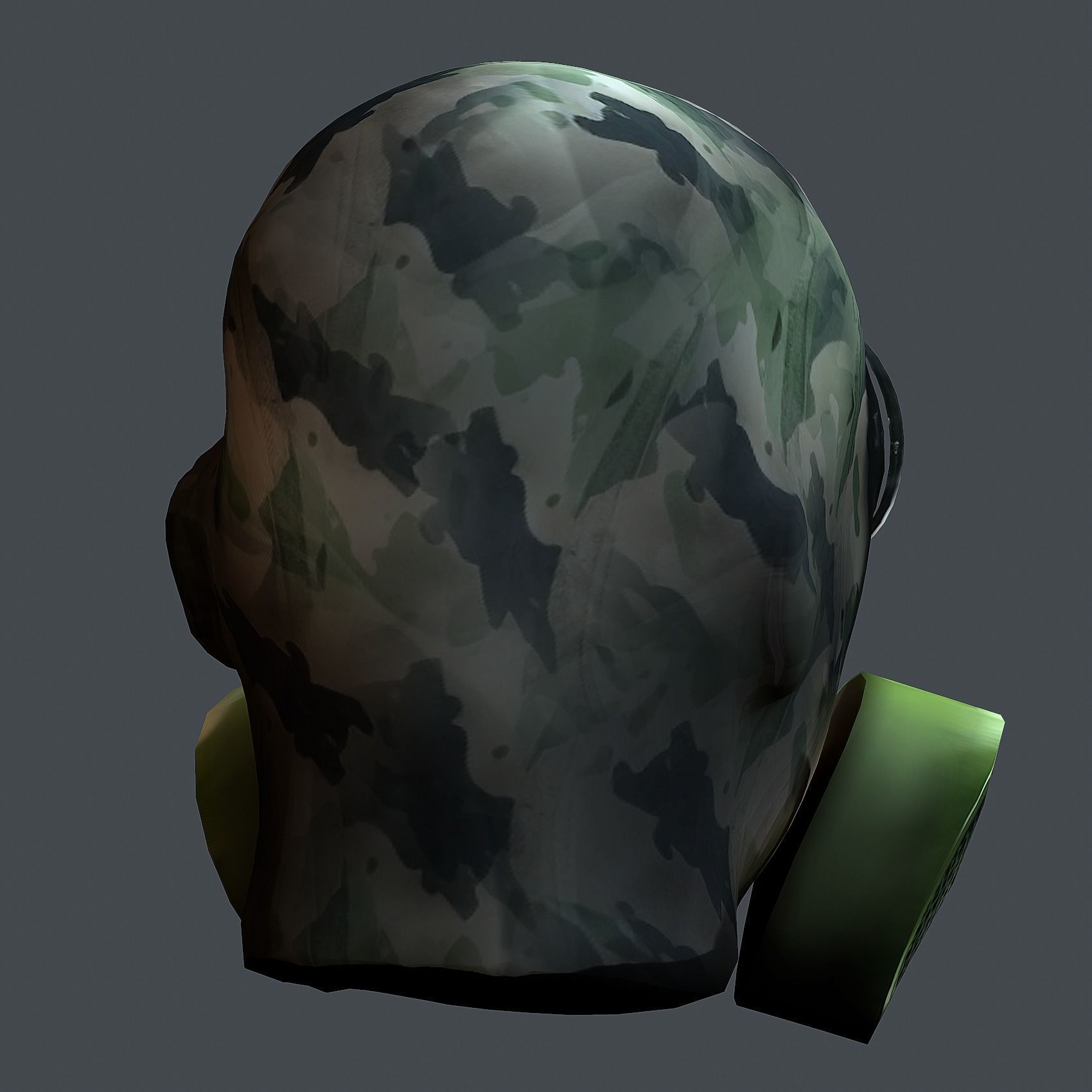 Helmet 3d model military combat Military Low-poly Low-poly 3D model_8