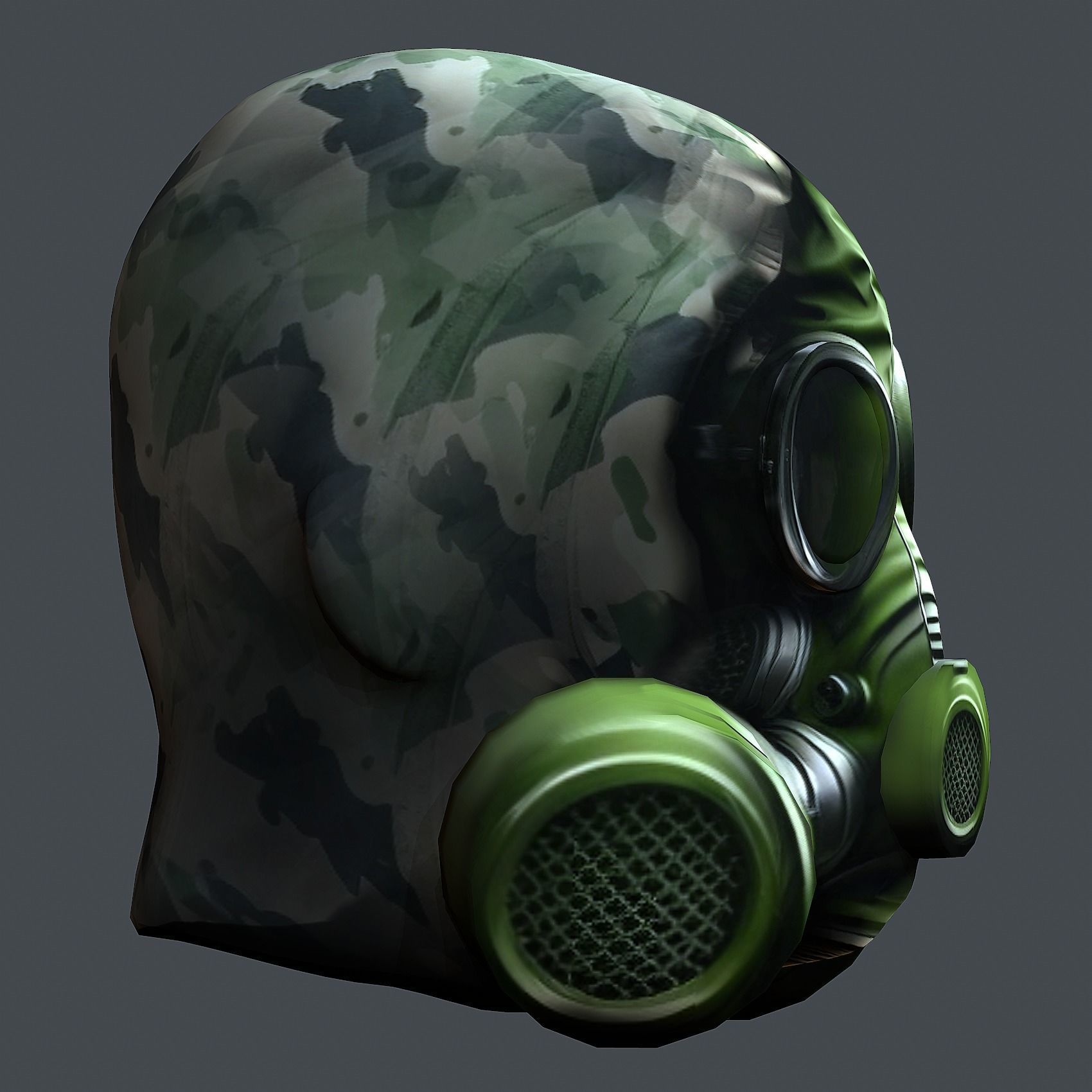 Helmet 3d model military combat Military Low-poly Low-poly 3D model_7