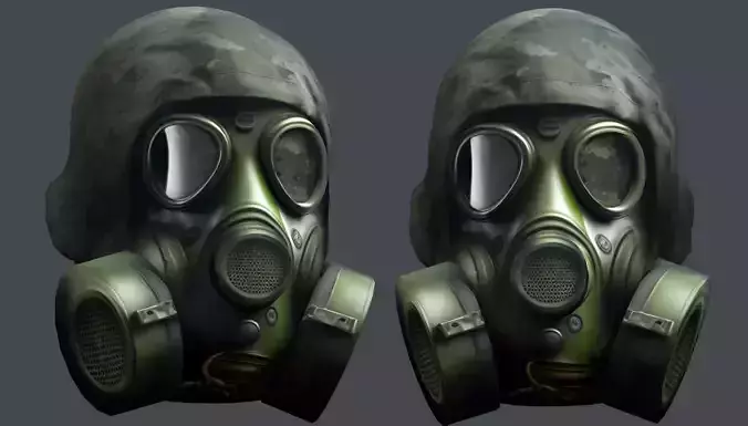 Helmet 3d model military combat Military Low-poly