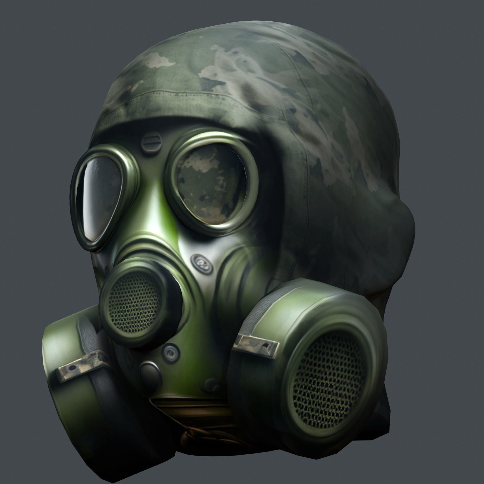 Helmet 3d model military combat Military Low-poly Low-poly 3D model_3