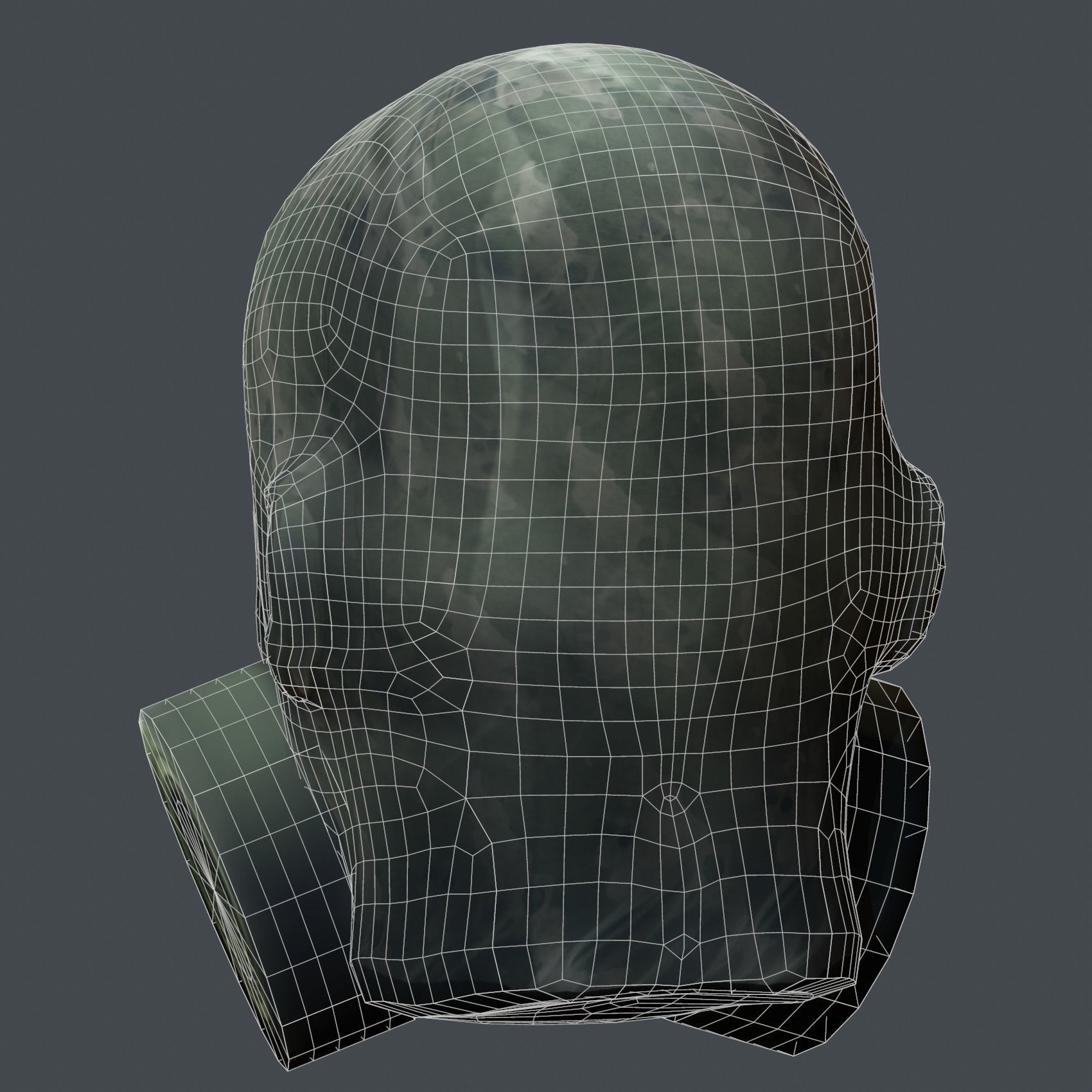 Helmet 3d model military combat Military Low-poly Low-poly 3D model_10