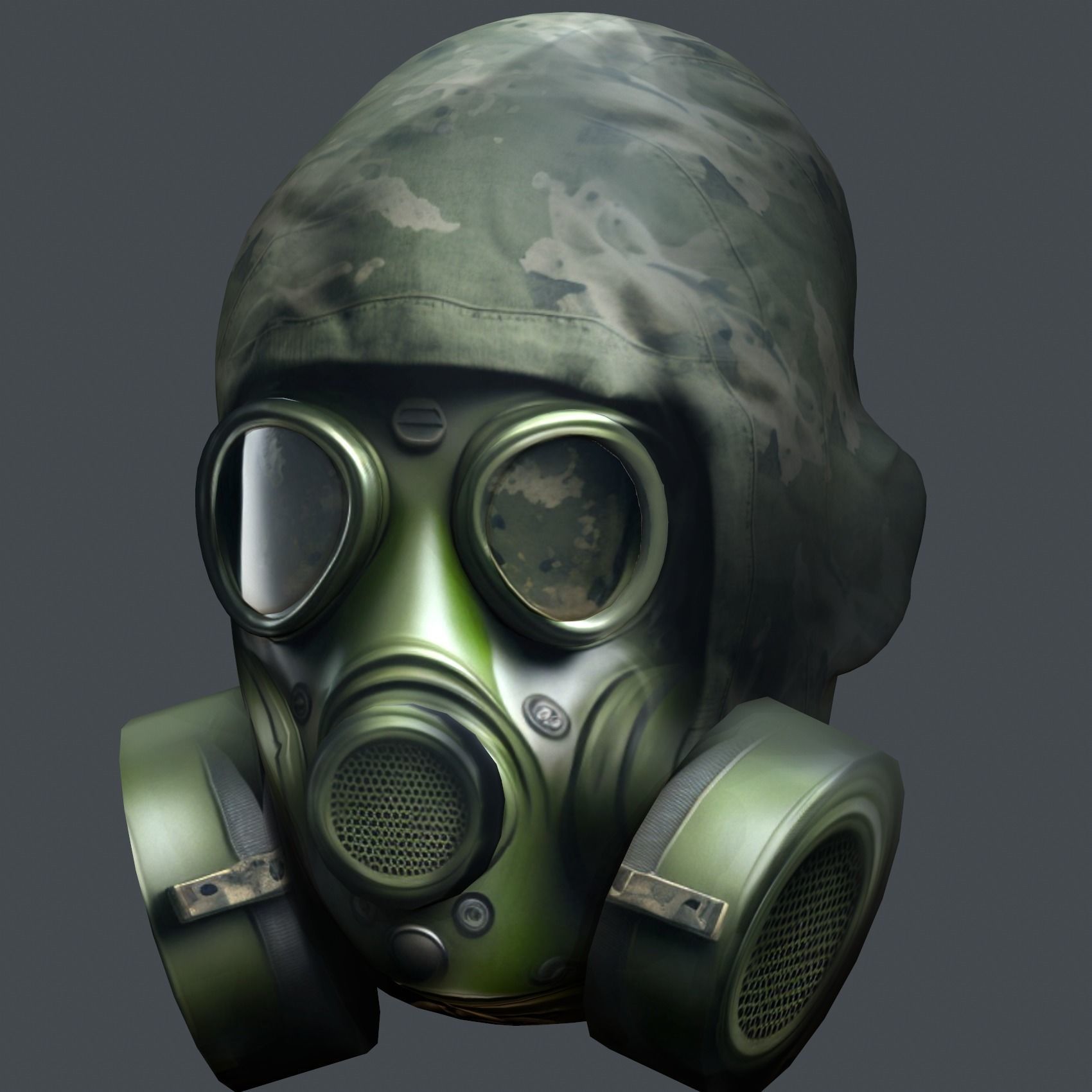 Helmet 3d model military combat Military Low-poly Low-poly 3D model_4