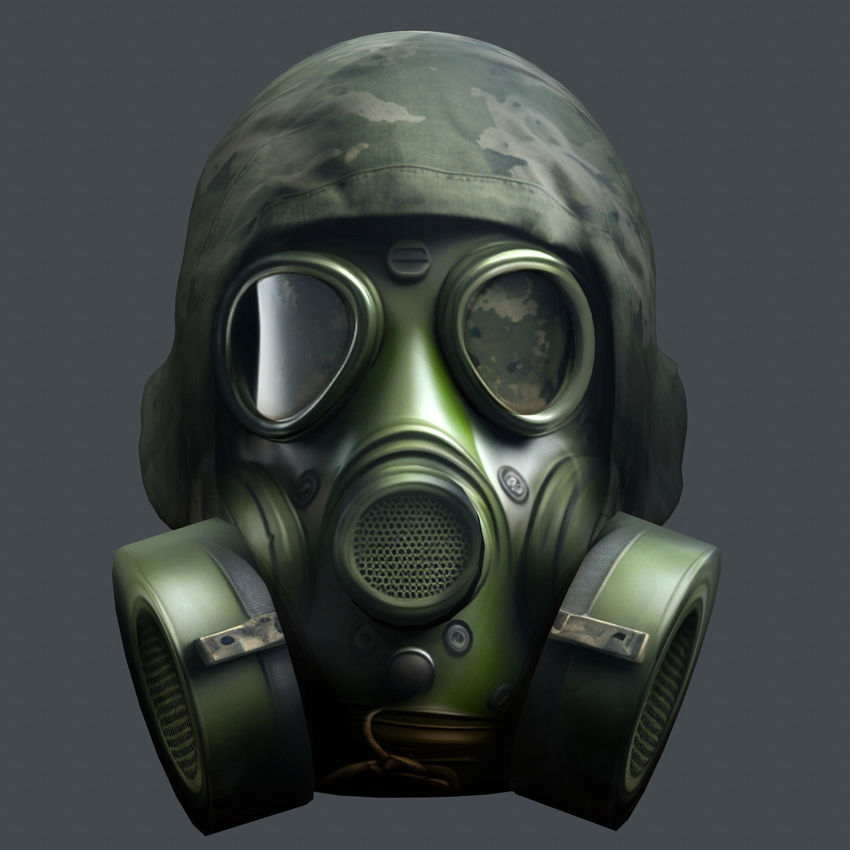 Helmet 3d model military combat Military Low-poly Low-poly 3D model_1