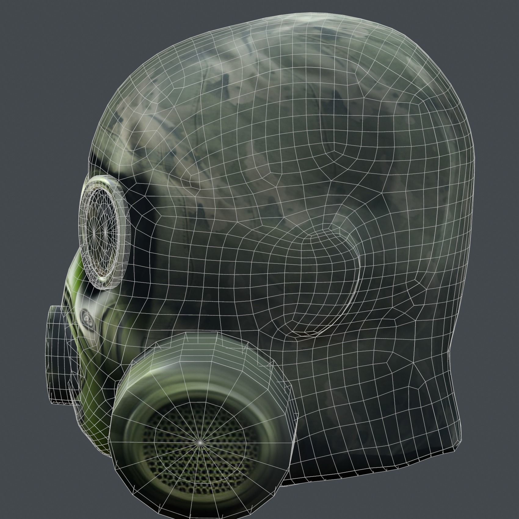 Helmet 3d model military combat Military Low-poly Low-poly 3D model_11