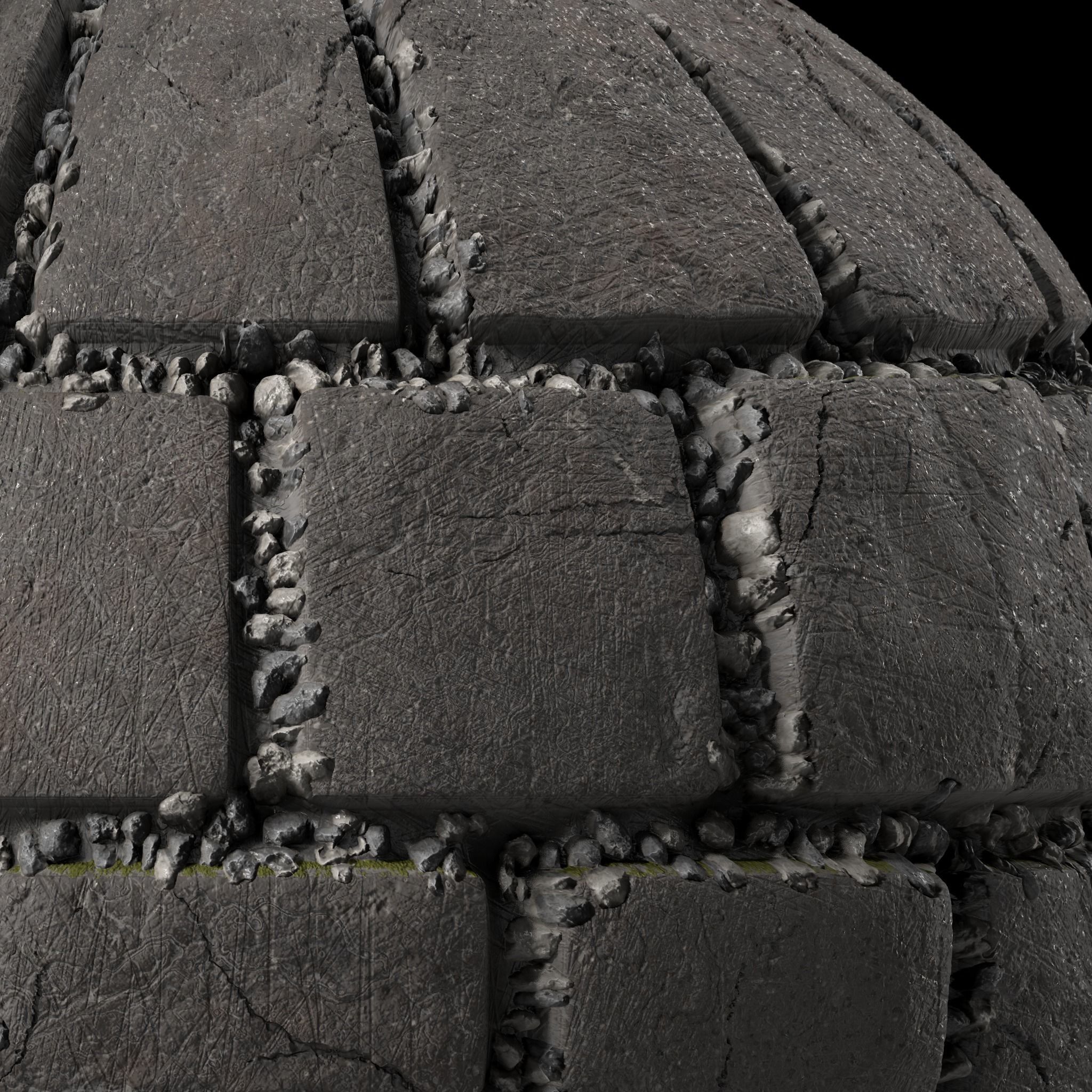 Pavement Materials 26- Slat Stone Paving Pbr 4k Seamless Texture_2